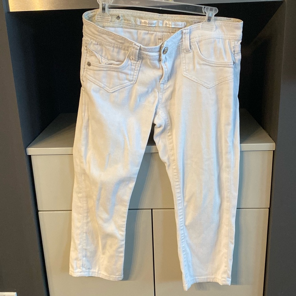 White soft denim